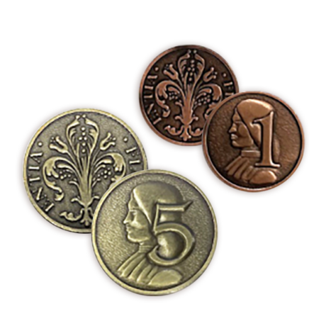 Lorenzo il magnifico metal coins